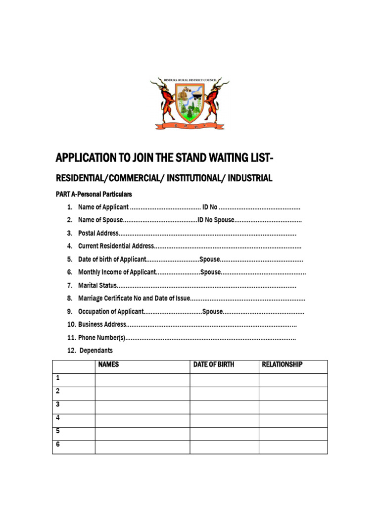 Bindura Stand Waiting List Application | PDF | Chess Theory | Chess