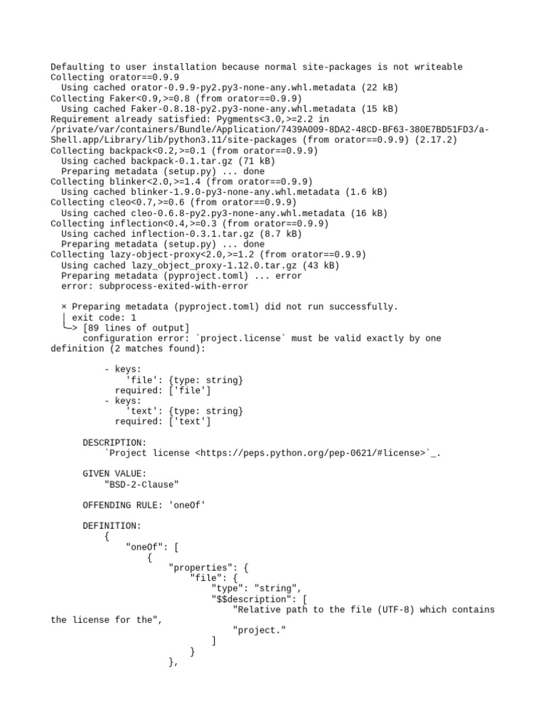 Project License Configuration Error | PDF | Software Development ...