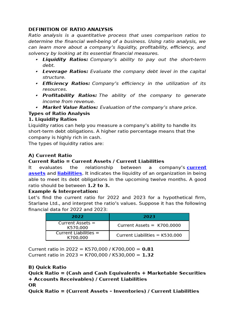 Understanding Ratio Analysis in Finance | PDF | Dividend | Investing