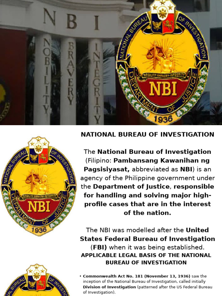 Overview of the National Bureau of Investigation | PDF | Justice ...