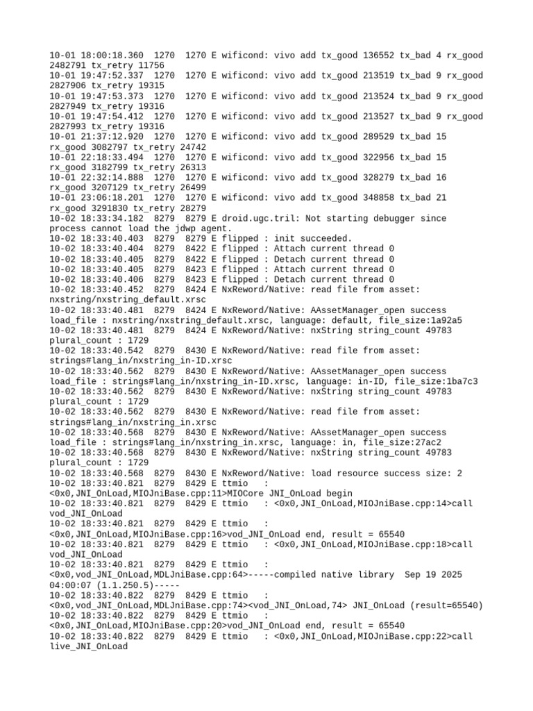 WiFi Connection Performance Logs | PDF | Programming Paradigms ...