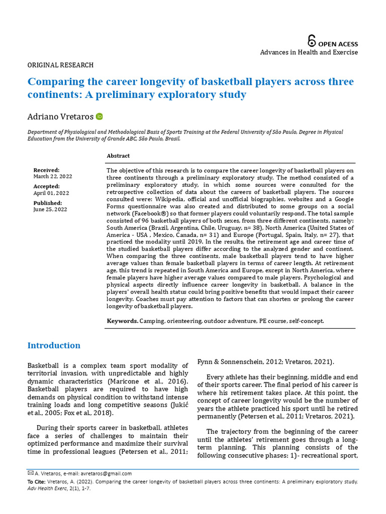 Career Longevity of Basketball Players | PDF | Statistics