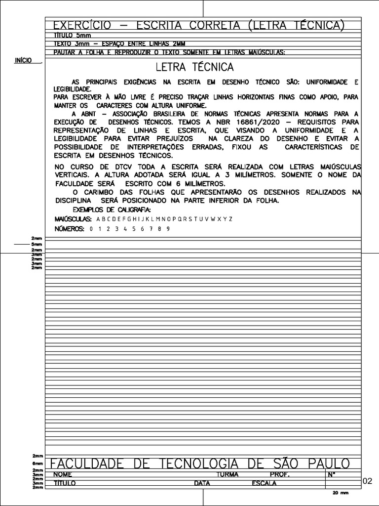 02 Caligrafia Técnica | PDF