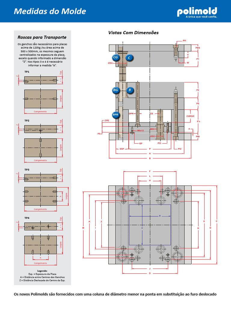 Catálogo de Porta Molde Polimold | PDF | Aço | Produção e fabricação