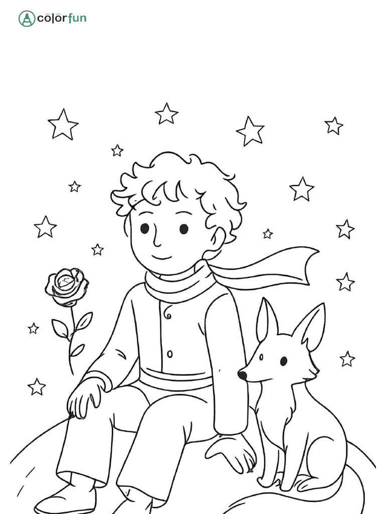 Desenhos para Colorir o Pequeno Principe e A Rapo | PDF