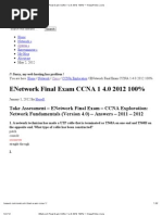 ENetwork Final Exam CCNA 1 4