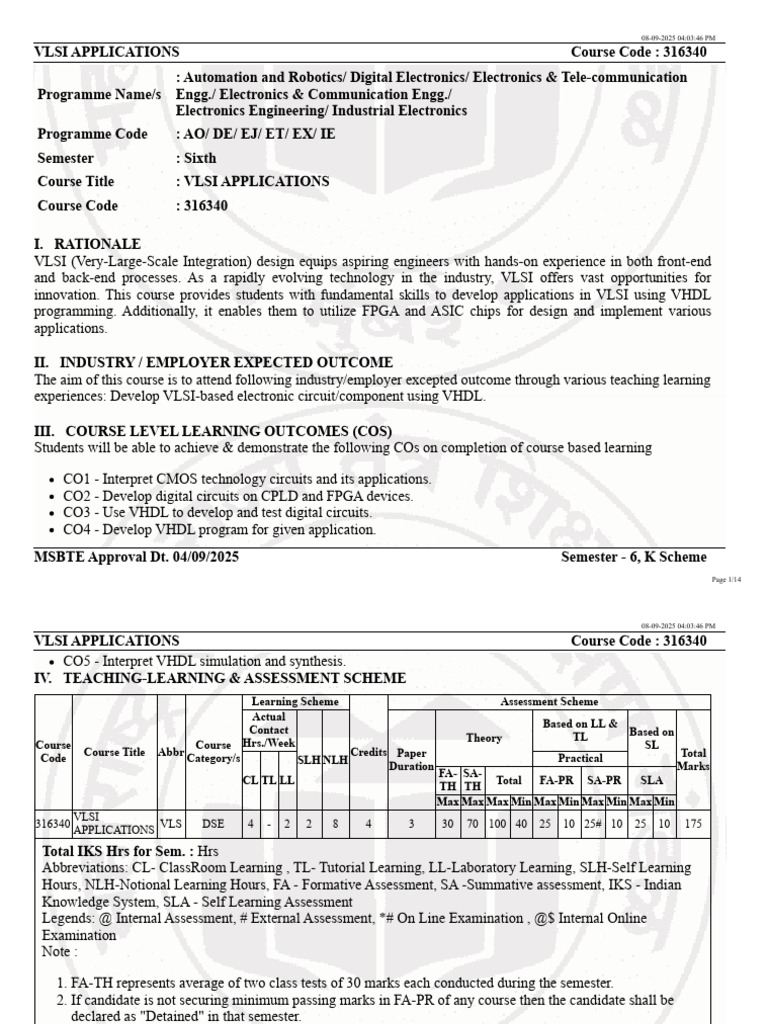 316340-Vlsi Applications 080925 | PDF | Vhdl | Hardware Description ...