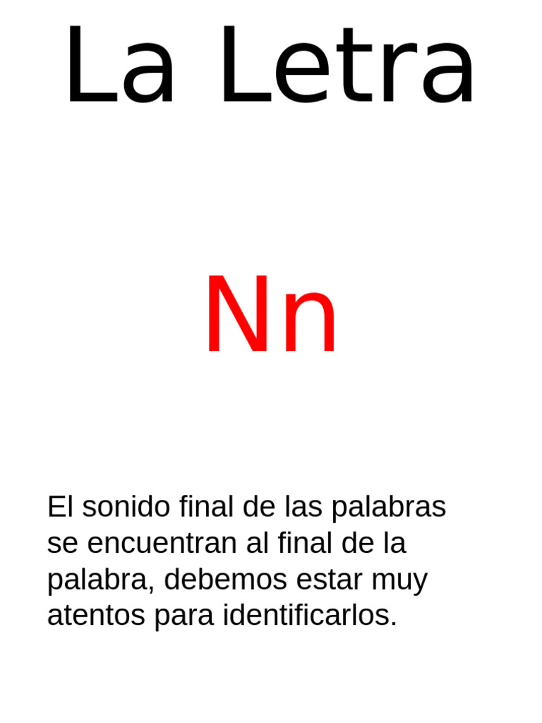 Palabras Con N N Actuales | PDF