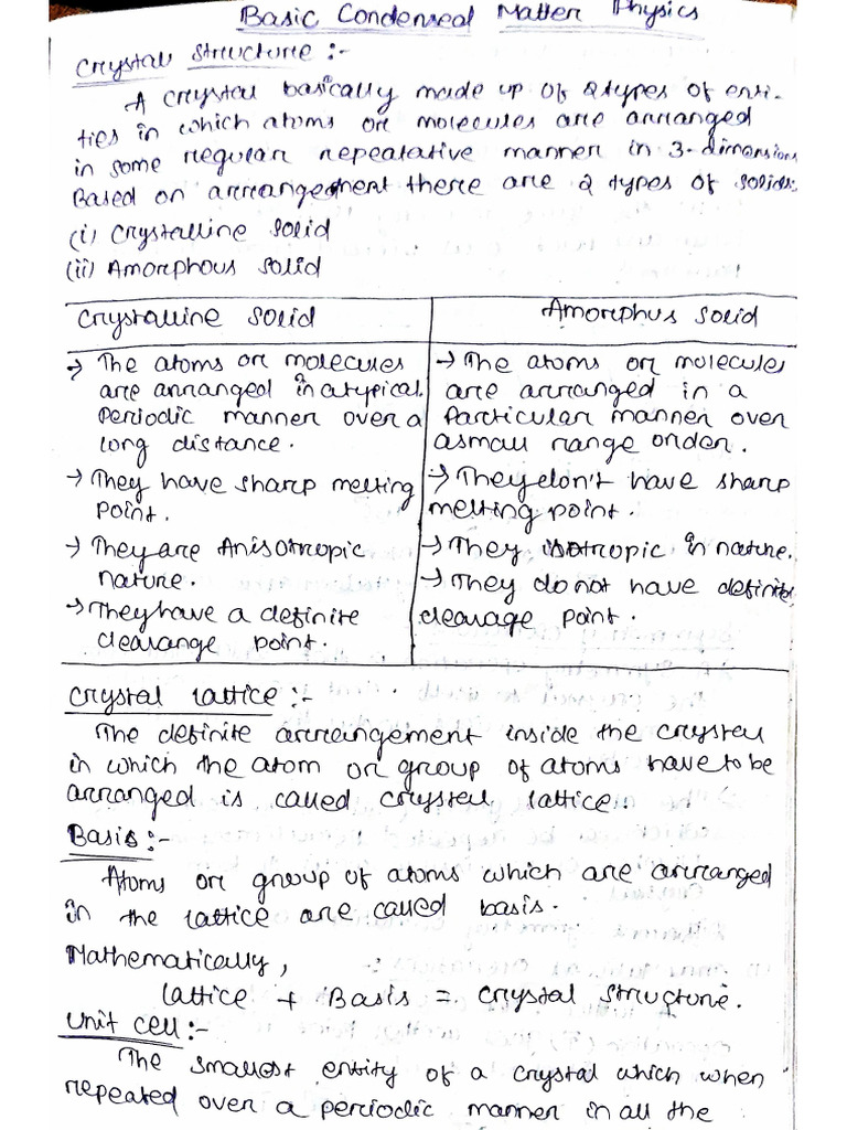 Condensed Matter | PDF