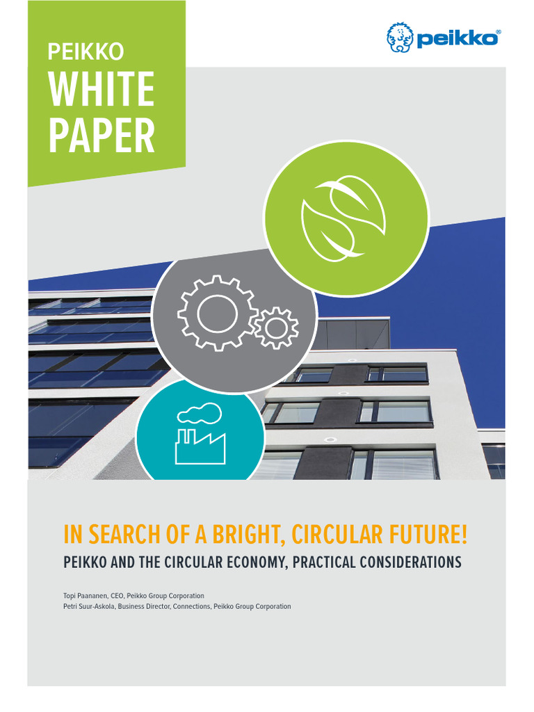 Peikko White Paper Circular Future 2018 | PDF | Green Building | Economies
