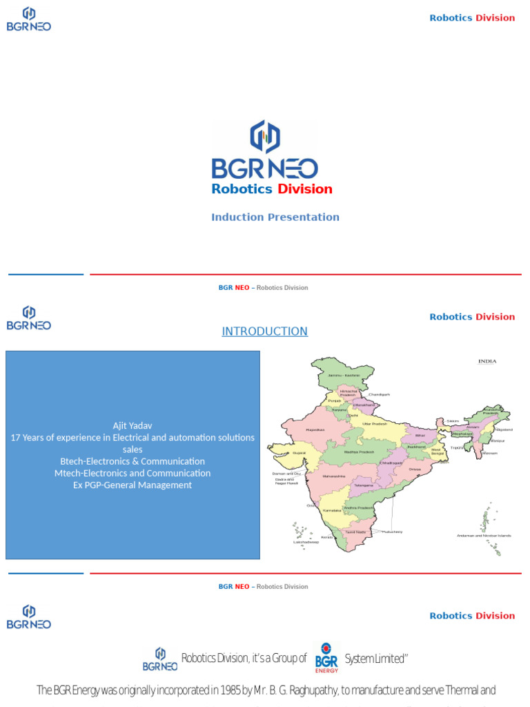 BGR NEO Robotics Division Overview | PDF