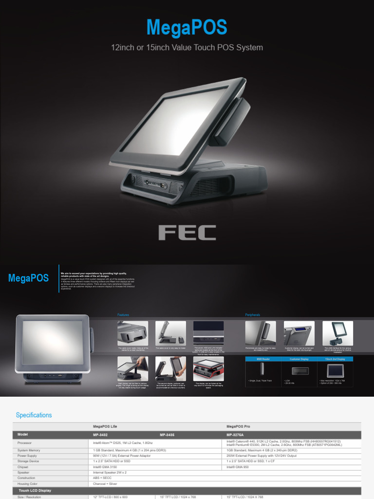 MegaPOS Touch POS System Overview | PDF | Office Equipment | Personal ...