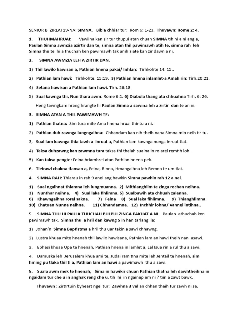 Understanding Simna in Paul’s Teachings | PDF