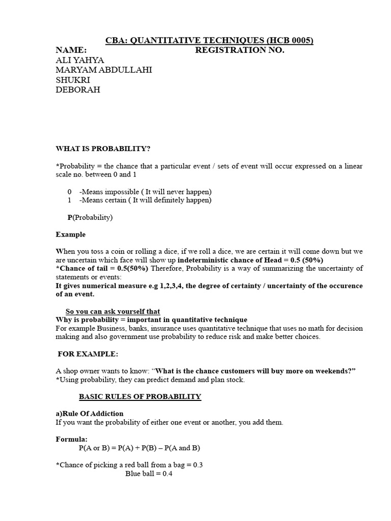 Understanding Probability Basics | PDF | Probability | Uncertainty