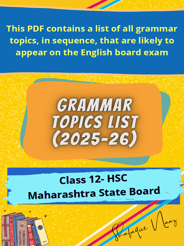 Grammar List | PDF
