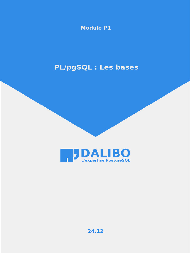 Introduction à PL/pgSQL pour PostgreSQL | PDF | PostgreSQL | Langage de ...