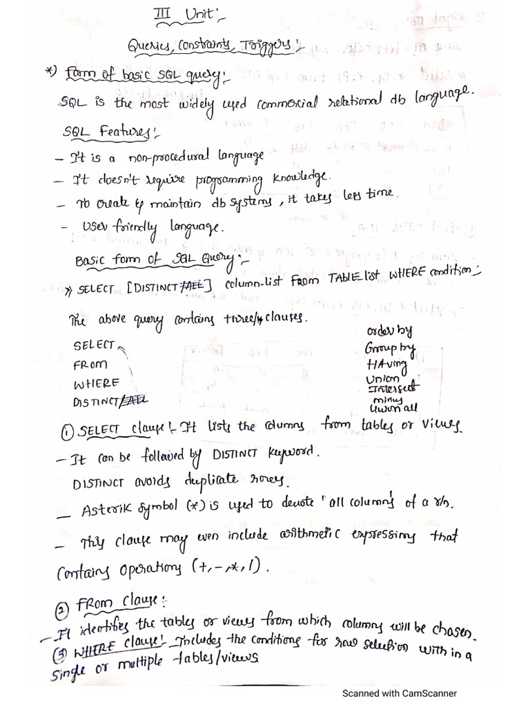 DBMS Unit3 | PDF