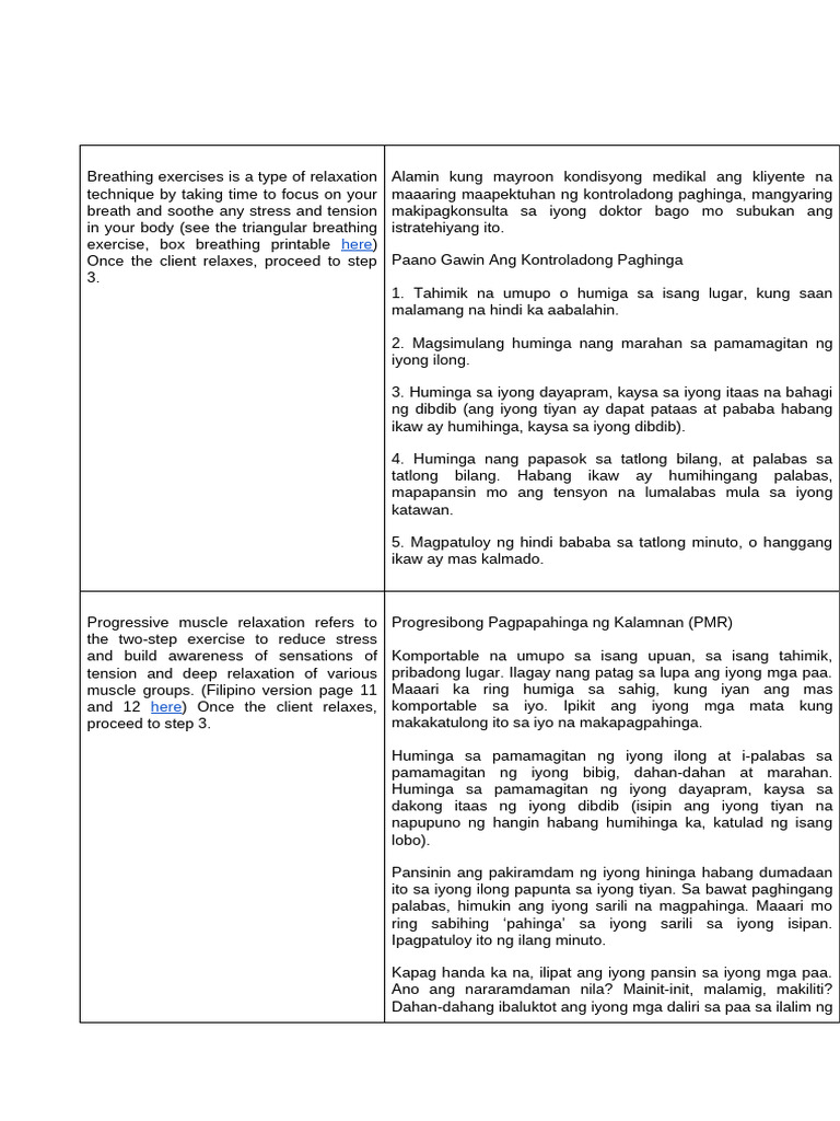 Relaxation Script | PDF