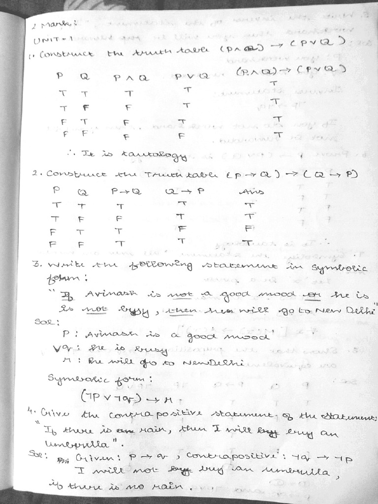 DM 2 Marks | PDF