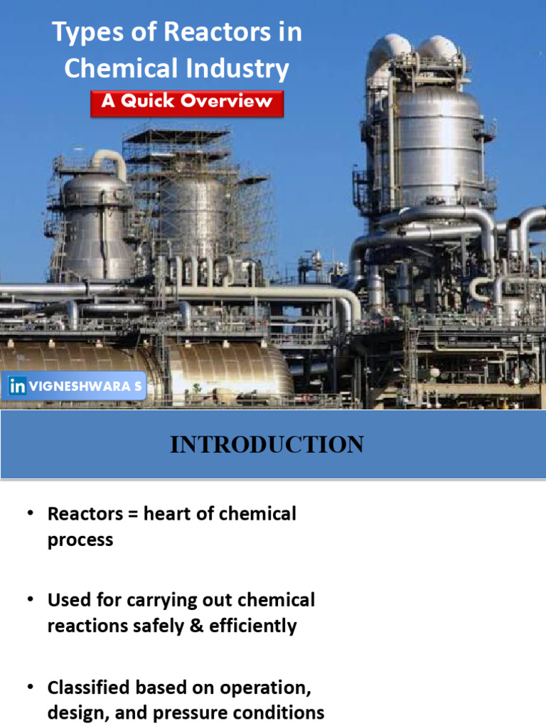 Curated visual reference: Gallery Detail: Overview Of Chemical Reactors Types