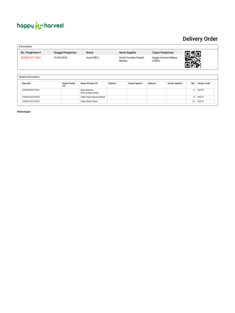 Delivery Order | PDF