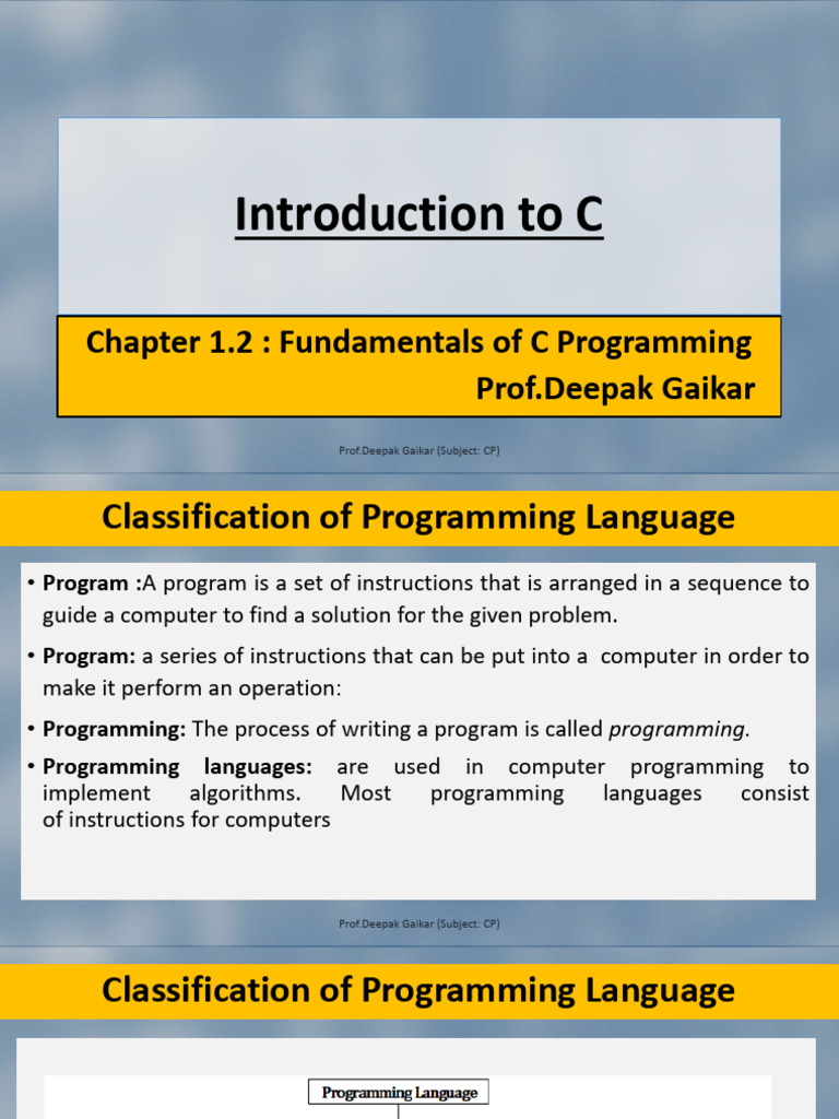 Fundamentals of C Programming Guide | PDF | Integer (Computer Science ...