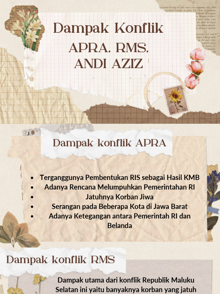 Dampak Konflik APRA, RMS, dan Andi Aziz | PDF
