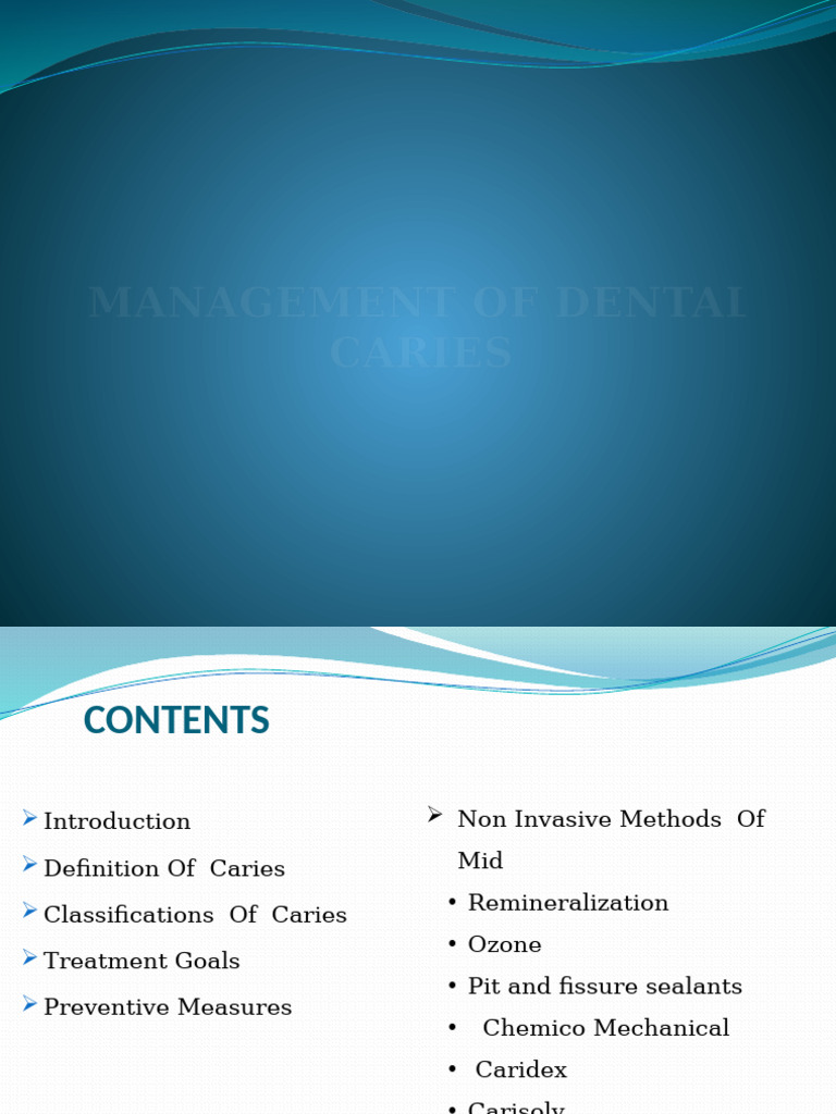 Effective Strategies for Dental Caries Management | PDF | Tooth Enamel ...
