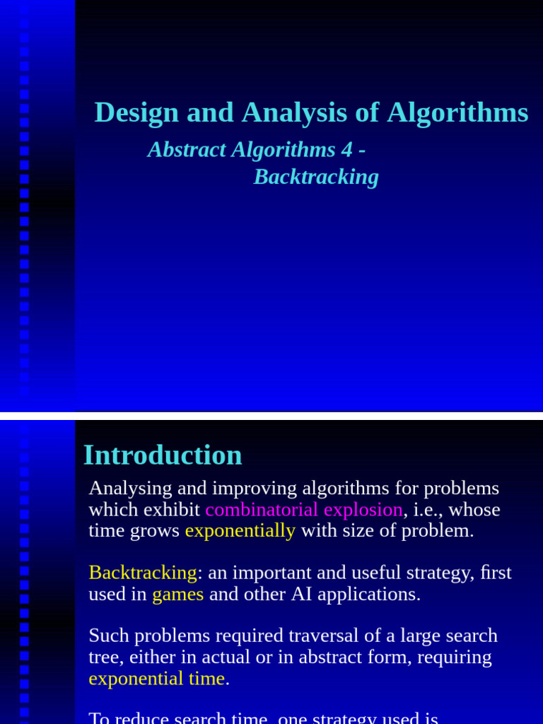 Backtracking Algorithms in Combinatorial Search | PDF | Graph Theory ...