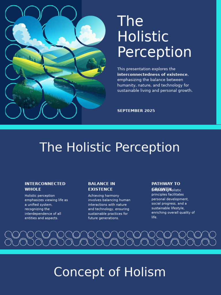 Presentation - The Holistic Perception | PDF | Holism | Sustainability