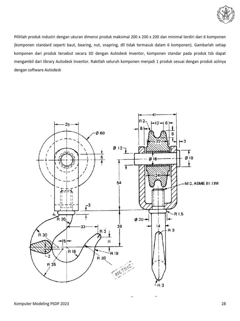 Gambar Rakitan 3D dengan Autodesk Inventor | PDF