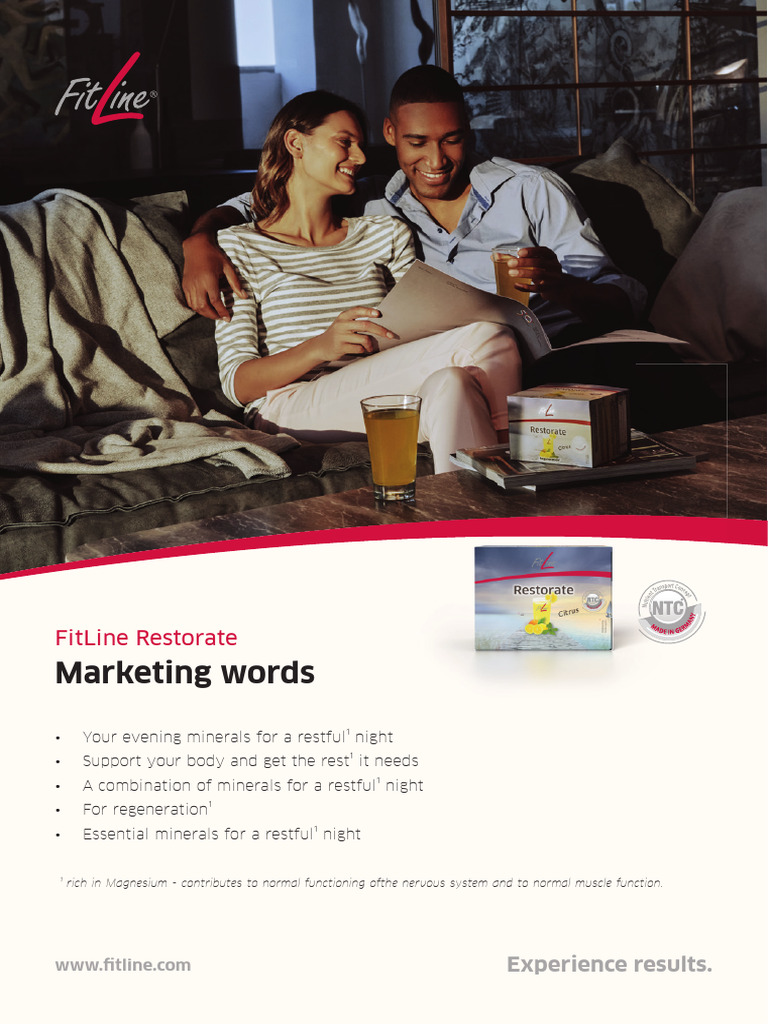 En FL FitLine Restorate Wording | PDF