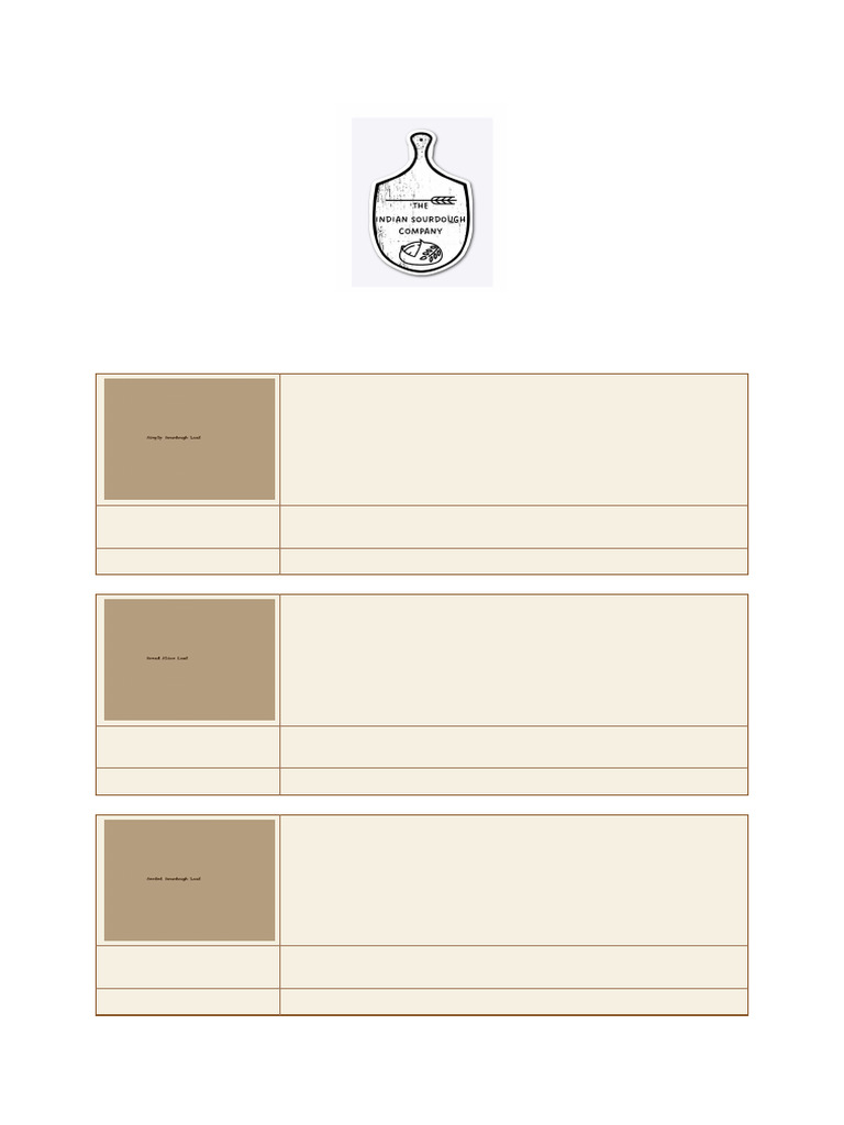 Rustic Cafe Menu 3items | PDF