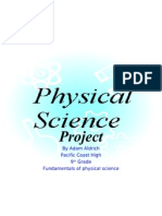 Project: by Adam Aldrich Pacific Coast High 9 Grade Fundamentals of Physical Science