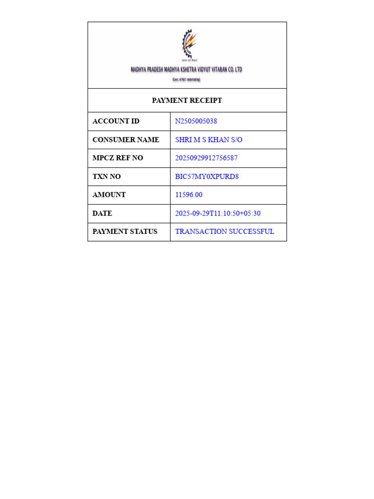 Apartment Bill Recept | PDF