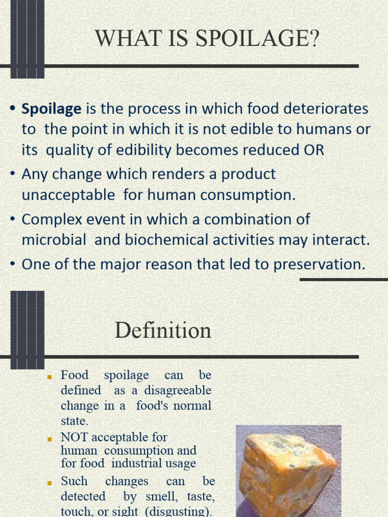 3sources of Food Contamination | PDF | Decomposition | Foods