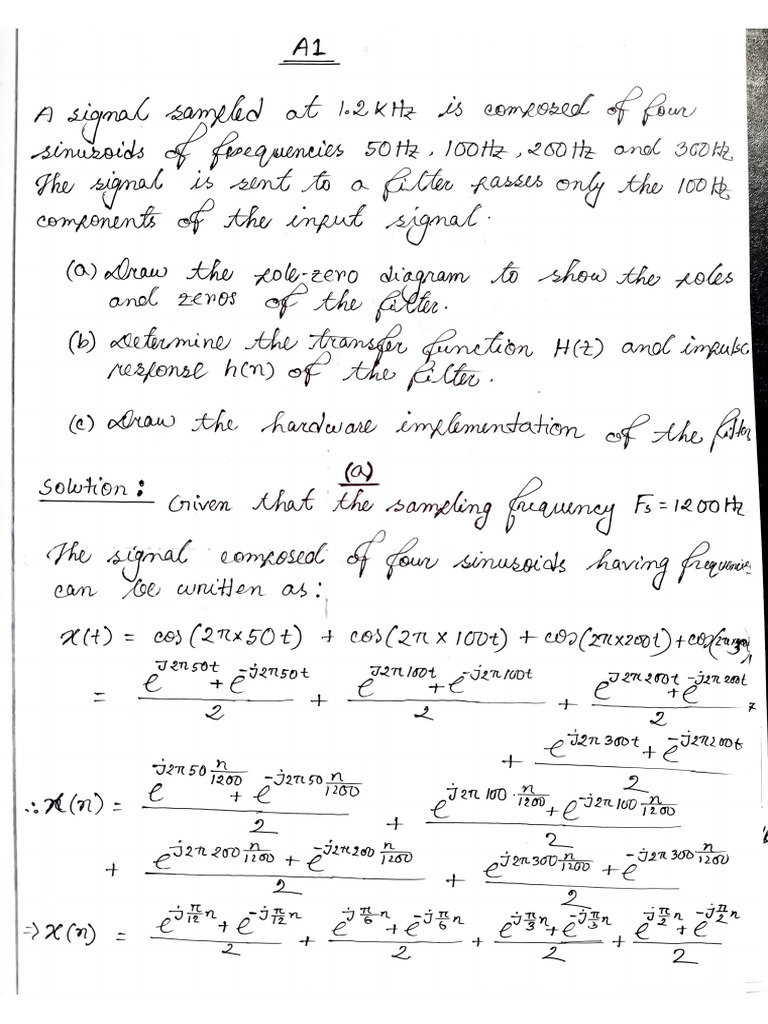DSP Assignment | PDF