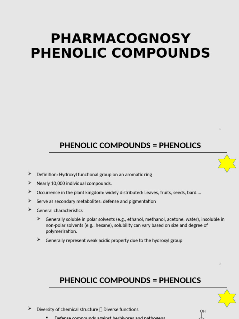 Secondary Metabolites | PDF | Polyphenol | Phenolic Content In Wine