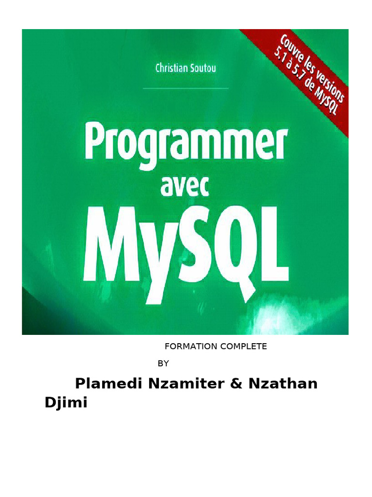 Formation MySQL : Bases et Requêtes | PDF | Bases de données | MySQL