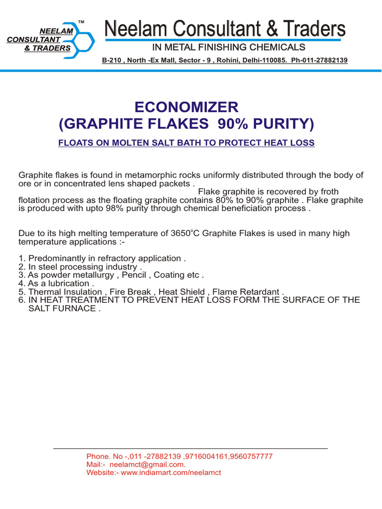 High-Purity Graphite Flakes Uses | PDF