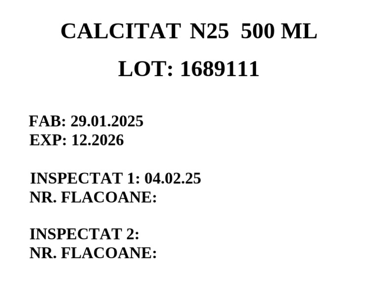 Eticheta Calcitat | PDF
