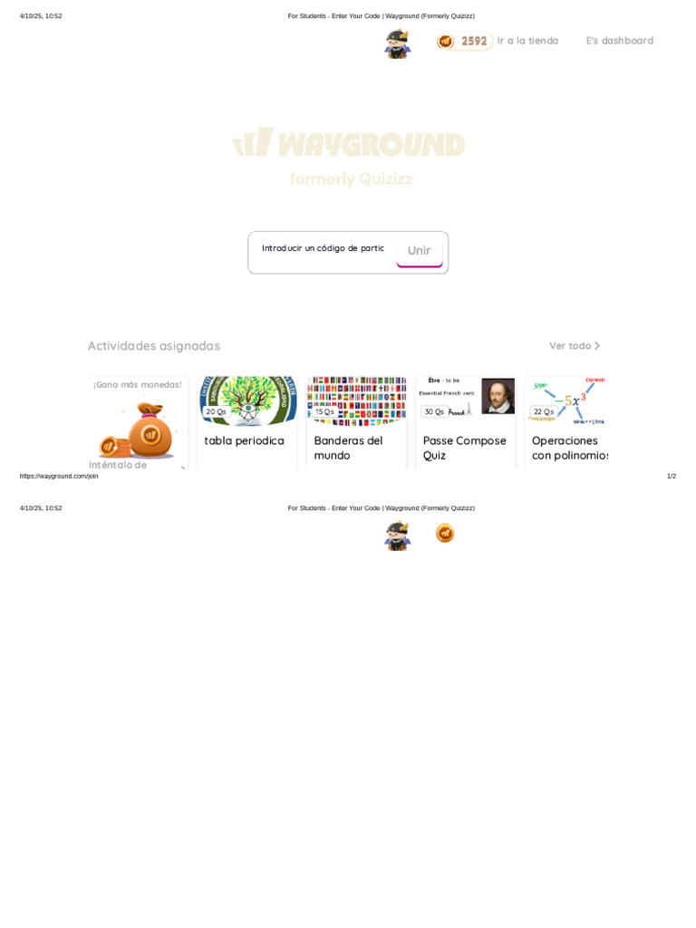 Código de acceso para Wayground | PDF