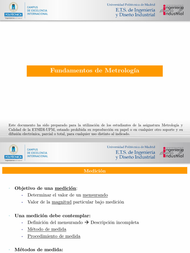 Fundamentos Esenciales de Metrología | PDF | Sistema Internacional de ...
