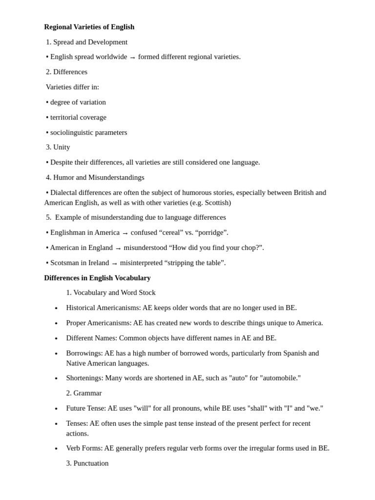 Understanding Regional English Variations | PDF | English Language | Clause