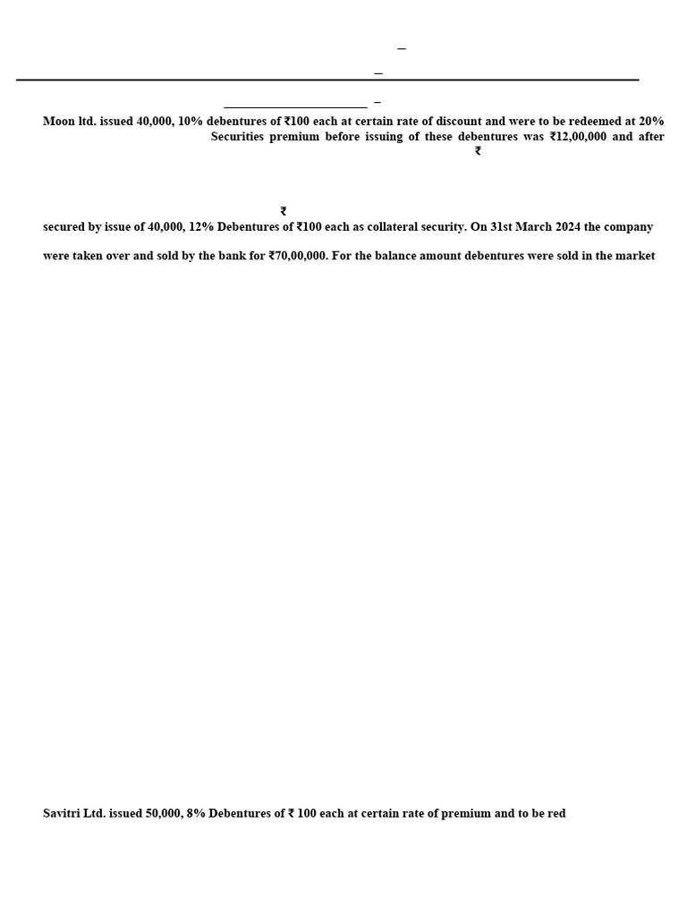 Sujata Ltd. Debenture Issuance Details | PDF | Debenture | Securities ...