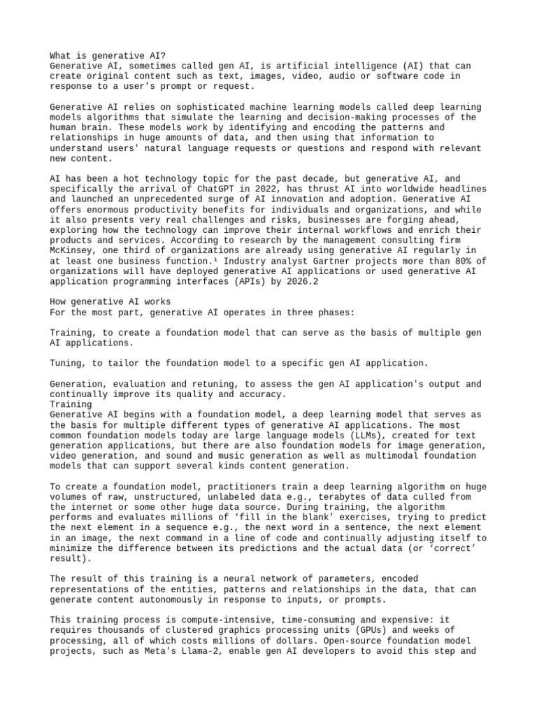 Understanding Generative AI Basics | PDF | Artificial Intelligence ...