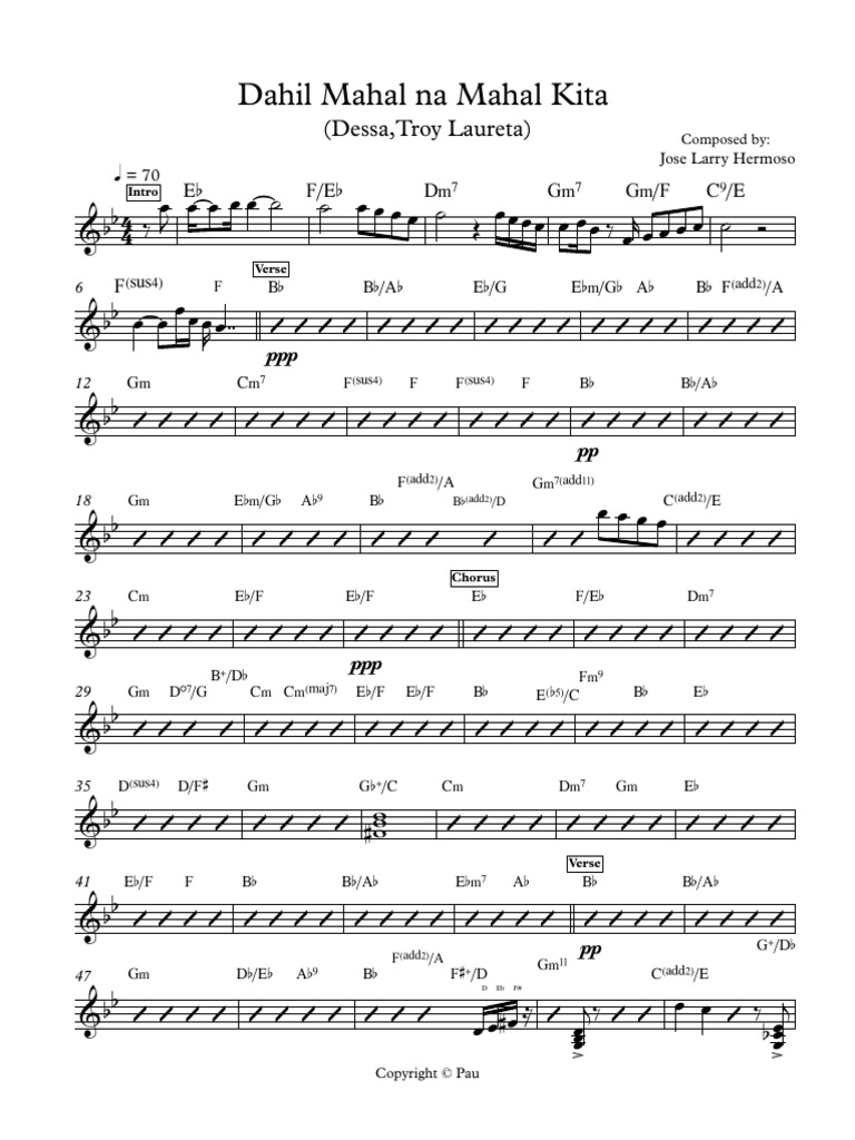 Dahil Mahal Na Mahal Kita (Dessa, Troy Laureta) 2 | PDF
