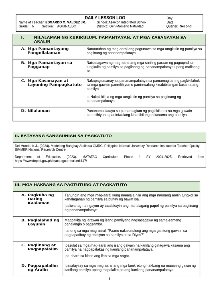 Q2 - GMRC - Week 4 | PDF