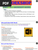 Comprehensive MS Word Functions Guide | PDF | Microsoft Word | Text