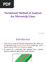 Variational Method of Analysis For Micro Strip Lines